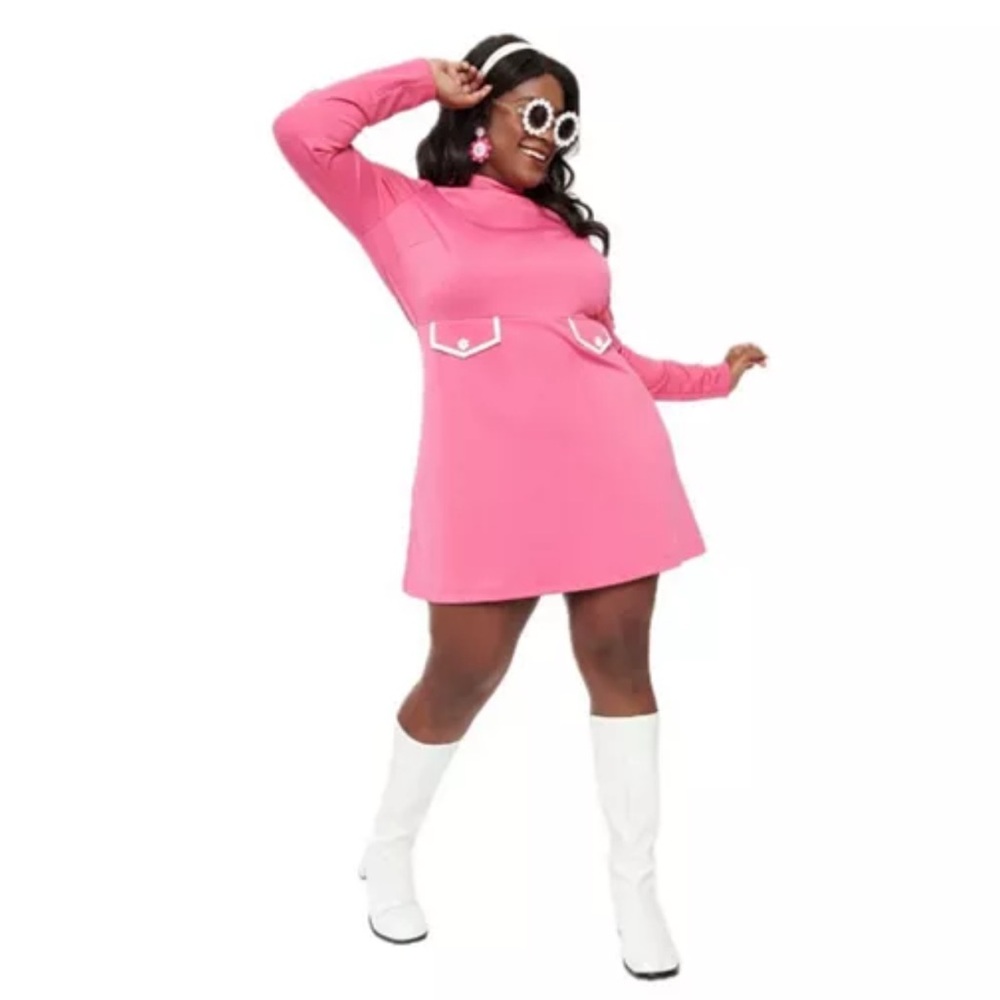 Smak Parlour 1960’s Mock Neck Fit & Flare Dress Size 22-24